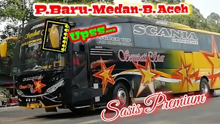 SEMPATI STAR SCANIA OPTICRUISE JETBUS2 HD P. BARU-MEDAN-B. ACEH-JAKARTA IN BISMANIA PORIS TERMINAL