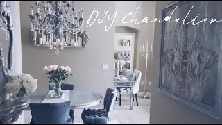 DIY Chandelier | How to transform a Brass Chandelier | French Provincial Modern Chic
