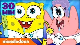 SpongeBob | Momen Bayi Paling Lucu selama 30 Menit! | Nickelodeon Bahasa