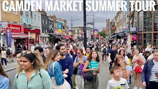 Camden Market London | Camden High Street | Camden Market Food | London Summer Walk 2022 [4K HDR]