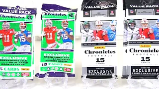 2023 Chronicles Football Value Packs Green Vs Black and White Brock Purdy and Autos! Big Hits
