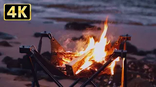 [for sleeping] Relax on a Japanese beach and bonfire ASMR image in 2 hours and 20 minutes.