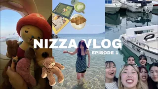 nizza vlog ep1🌴: urlaub mit den jungs, sommer sonne strand und glitzer