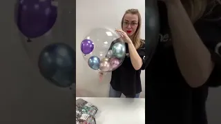 Делаем подарок из воздушных шаров