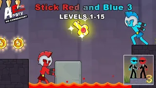 Stick Red and Blue 3 - Levels 1-15 (Android Gameplay)