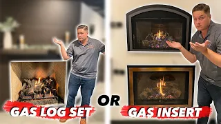 Should I buy a gas log set or gas insert | Which one is better?