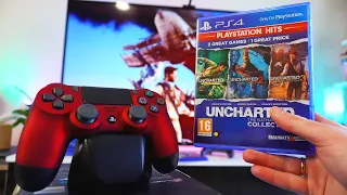 Uncharted: The Nathan Drake Collection- PS4 POV Gameplay Test, Unboxing, Impression