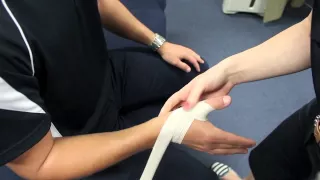 How to tape a thumb for sports - Presented by Pivotal Motion Physiotherapy