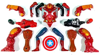 Merakit Mainan Spider-Man, Hulk Buster, Siren Head, Miles Morales Avengers Superhero Toys