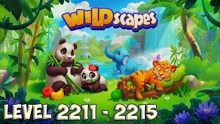 Wildscapes level 2211 - 2215 🐼 Playrix 👋😘✌️ HD