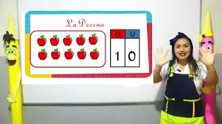 Inicial 4 años - Clase 016 - Temas:  El Tablero Posicional - La Decena - La Vocal "O"