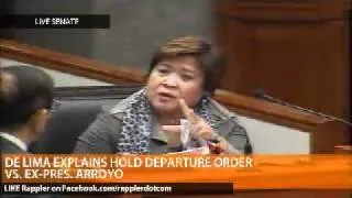 De Lima on Justices' dissenting opinion