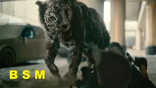 Zack Snyder VS Zombie Tiger Fight Scene Army of the Dead 2021