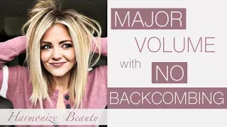 How to get MAJOR volume with NO backcombing! - Harmonize_Beauty