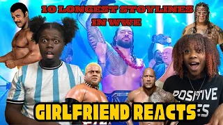 GIRLFRIEND Reacts to 10 Longest WWE Storylines Ever