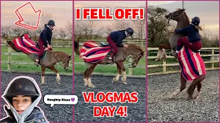 VLOGMAS DAY 4 / I Fell Off Blaze & Dyanne Jumping!