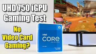 NEW intel UHD 750 iGPU Test! Can We Game Without A Graphics Card?