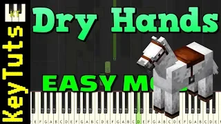Dry Hands from Minecraft - Easy Mode [Piano Tutorial] (Synthesia)