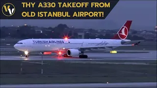 [HD] THY Airbus A330-300 takeoff at Istanbul Ataturk Airport - 10/10/2015