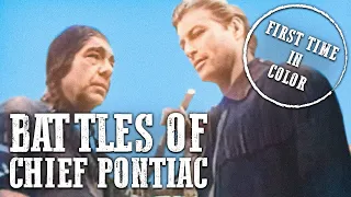 Battles of Chief Pontiac | COLORIZED | Lex Barker | Classic Cowboy Movie