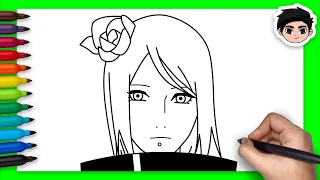 How To Draw Konan | Naruto - Easy Step By Step