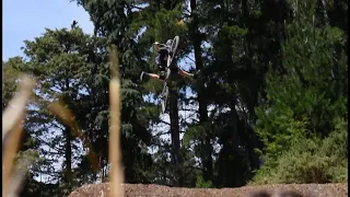 Saul sends the new mulch jump at Christchurch Adventure Park NZ