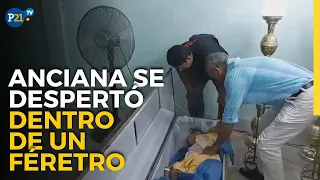 Una anciana se despierta dentro de un ataúd durante su propio velatorio en Ecuador