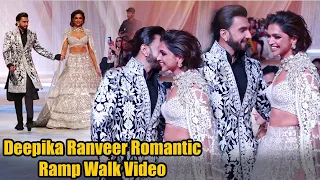 Deepika-Ranveer Intimate Romance Filled Ramp Walk For Manish Malhotra Mijwan Couture Show 2022