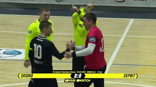 Огляд матчу | SKIDKA 6 : 0 СЕРВІТ | 19.02.2022 | Parimatch Вища Ліга Futsal футзал