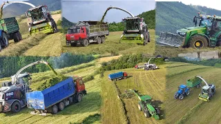 grass silage 2023 Agroslužby Mikuš & RD Terchová [ Claas Jaguar 980, 2x Tatra, 3x JD and NH ]