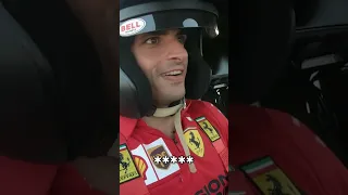 Carlos Sainz vs Carlos Sainz in a Ferrari 😅 #shorts