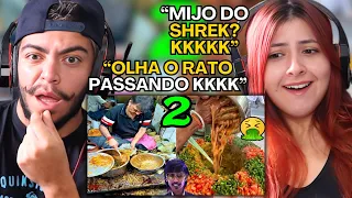 🔴REACT As Comidas de Rua mais Nojentas da India PARTE 2. + Nojento ainda!  FALA DE TUDO