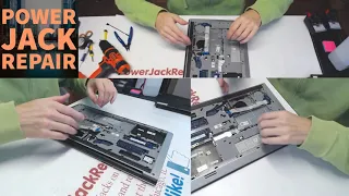 Dell Inspiron P39F 15-5547 broken laptop dc power jack repair charge port  fix socket