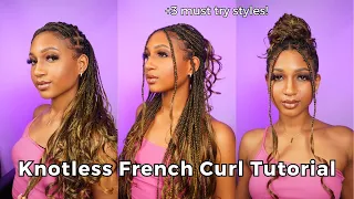 French Curl Braids: EASY Step-By-Step Tutorial | Freetress French Curl Braid