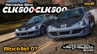 Mercedes - Benz CLK 500 🆚 CLK 500 | Blacklist 07 | NFS Most Wanted 2005 Redux V3 #gaming