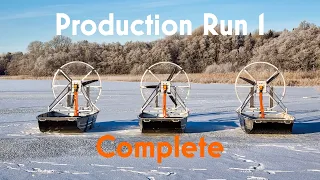 Production run 1.... Complete! Electric airboat ready for deliveries!