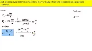 Jak obliczyć przyspieszenie w ruchu jednostajnie przyspieszonym? LubieFizyke.pl