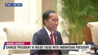 Chinese President XI Holds Talks With Indonesian President