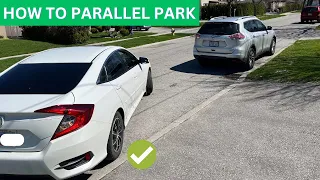 Parallel Parking Driving Test !#drivingtest #parking #lesson