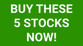 Emergency Trade Alert! Buy These 5 Stocks to Make Massive Profits by Christmas.