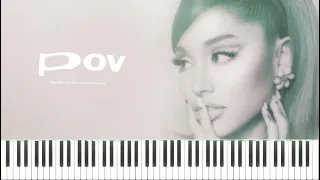 Ariana Grande - pov (Piano Tutorial + Sheets)