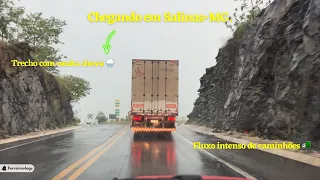 VIAGEM NORDESTE 9ª Pt, Passando por Salinas quase chegando na BR116, muita chuva na rodovia.