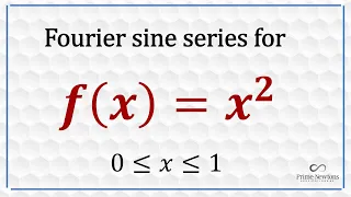 Fourier sine series of f(x) =x²