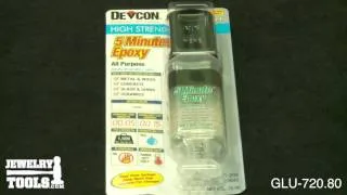 GLU-720.80 - Devcon Epoxy, 5 Minute Epoxy, 1 Ounce Syringe - Jewelry Tools Demo