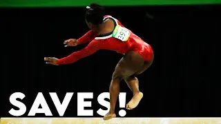 Moments Where Gymnasts NEARLY Fell