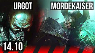 URGOT vs MORDEKAISER (TOP) | 500+ games, Dominating | KR Master | 14.10