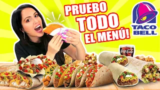 Compro TODO el Menú de Taco Bell! 😱 TRYING THE ENTIRE TACO BELL MENU 🔥 SandraCiresArt