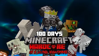 I survived 100 Days in a Living Nightmare in Minecraft Hardcore... Here's What Happened.