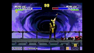 Mortal Kombat Ultimate Trilogy (Sega Genesis/Megadrive) - Chameleon Fatality Combo 2 (100% Damage)