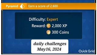 Microsoft solitaire collection: Pyramid- Expert- May 16, 2024 by @Toxicplayer410